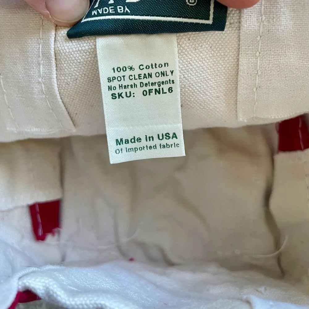 L.L. Bean Boat and Tote Mini, Red - Picture 5 of 9